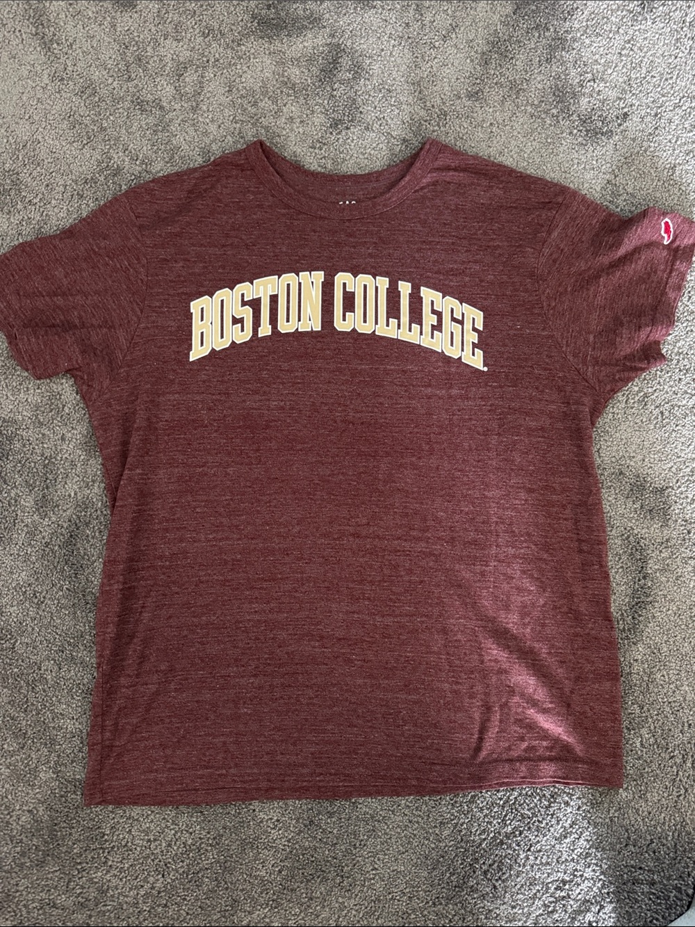 Men’s League short sleeve Boston College weathered maroon t shirt XL
